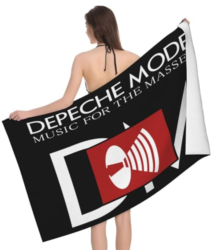 Stepgrais De&Pe&Che Musicband Strandtuch, Rockband Bühnendruck Große Badetücher, Extra Große Badetücher, 32 X 52 Zoll Mikrofaser-Strandtuch