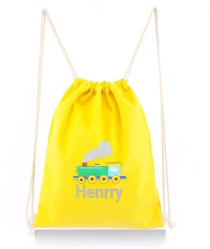 OXYEFEI Turnbeutel Kindergarten, Personalisierter Turnbeutel mit Namen für Sport & Freizeitaktivitäten Sportbeutel in Vielen Farben