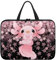 chaqlin Housse pour ordinateur portable Axolotl motif fleurs de cerisier - Sac à main pour femme - Rose - Sacoche fine pour ordinateur portable de 17