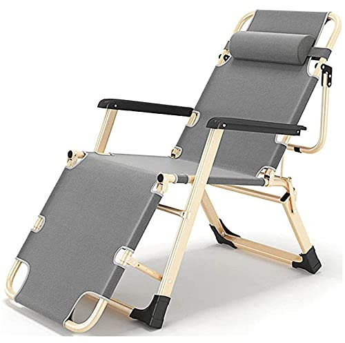 Klappbarer Relaxsessel, Relaxsessel, Sonnenliege, verstellbare, abnehmbare Kopfstütze, Liegestuhl für Pool/Outdoor