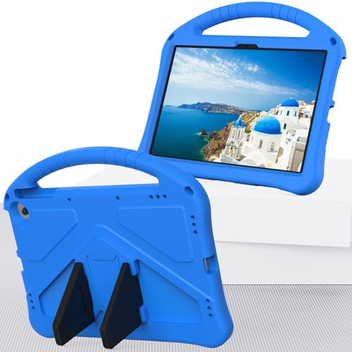 Compatibile con Google Pixel Tablet Case 11 pollici 2023 Rilasciato Leggero EVA Shock-Proof Tablet Case, Maniglia Stand Custodia Protettiva con Tracolla Compatibile con Bambini zy (Blu)