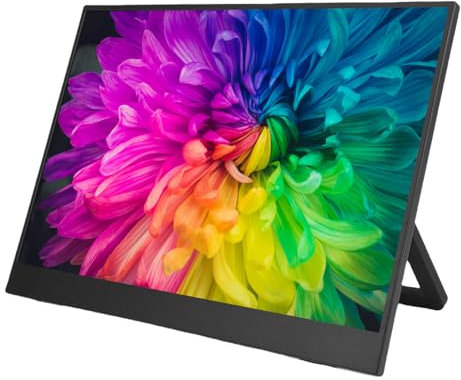 Monitor Portatile, 14 Pollici HDR 1920x1200 USB C HDMI Gaming Display Ultra-Slim, Monitor Esterno per Telefono PC per Laptop, Monitor Portatile per Laptop, Supporto per RASPI OS