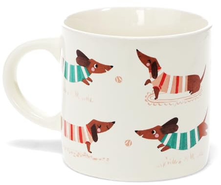 Rex London Ceramic Mug 350ml - Sausage Dog