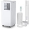 9000 BTU Portable Air Conditioner 3-in-1 Air Cooling, Dehumidifier (42L/Day), Fan with 2 Speeds, Digital Display, Remote Control, 24hr Timer - Perfect for Home, Office, Kitchen