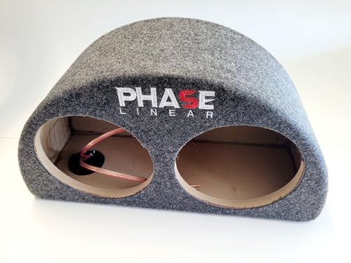 Phase Linear halbrundes Doppel 8 Zoll Subwoofer Gehäuse 1 Stück