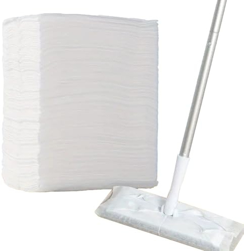 Lot de 100 lingettes de nettoyage de sol portables, 19,8 x 29 cm, 100 feuilles de dépoussiérage douces, lingettes de nettoyage pour poils d'animaux, parfaites pour les serpillères carrées, les sols