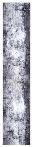 vidaXL Küchen Teppich Grau 300 x 60 cm Samt, Küche, moderner Stil, Rutschfester Samt Teppich, weiche Matte, saugfähig, pflegeleicht, minimalistisches Design