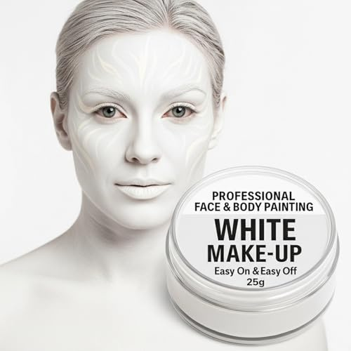 Trendandstylez Maquillage de théâtre professionnel 25 g | Peinture visage et peinture corporelle pour carnaval, Halloween et cosplay | Doux pour la peau, dermatest | Maquillage pour femme, homme et