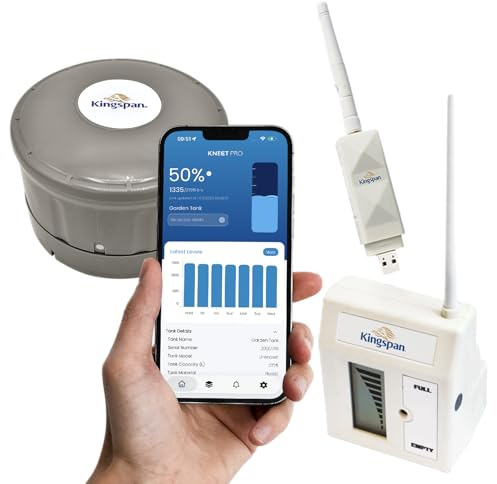 Watchman SENSiT Smart WiFi Oil Tank Monitor & Gauge Kit, App Connected Fuel Tank Level Sensor for Heating Oil, Kerosene, Diesel & Water, Alexa Compatible Watchman Sensit - With Local Display Plug