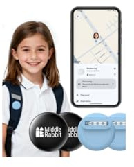 (2er-Set) GPS Tracker für Kinder Android, kompatibel mit Google Find Hub, ohne ABO, Bluetooth Tracker mit Silikonhülle & Sicherheitsnadel für Kleidung, Rucksack & Schule