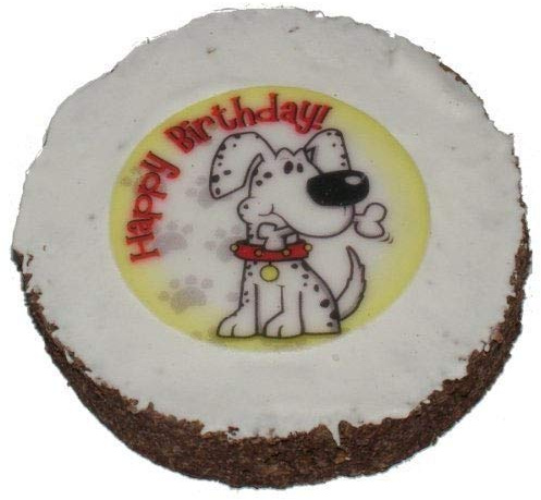 Hatchwells 1258/3239 Hund Geburtstagskuchen Hund Geschenk, behandeln 4in Durchmesser x 3/4in Dickes