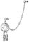 Piercingfaktor Piercing Ohr aus Chirurgenstahl mit Kristall Helix Tragus Ohrpiercing Cartilage Stab Barbell Traumfänger Anhänger Silber Clear