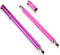 B&D Penna per Tablet Capacitivo 2-in-1 Pennino per Touch Screencon con 10 Punte di Ricambio in Gomma per iPad/iPhone/Samsung Galaxy/Xiaomi/Huawei - Viola/Rosa