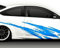 Grandora X7062 2er Set Auto Seitenaufkleber Racingstyle violett