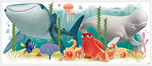 Room Mates RM-Disney Findet Dorie und Freunde Wandtattoo, PVC, Mehrfarbig, 48 x 13 x 2.5 cm