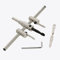 Malayas® Punte da Trapano Aeroplano 40mm a 200mm Diametro Sega A Tazza Regolabile Circolare Cutter per Pannelli Legno Metallo