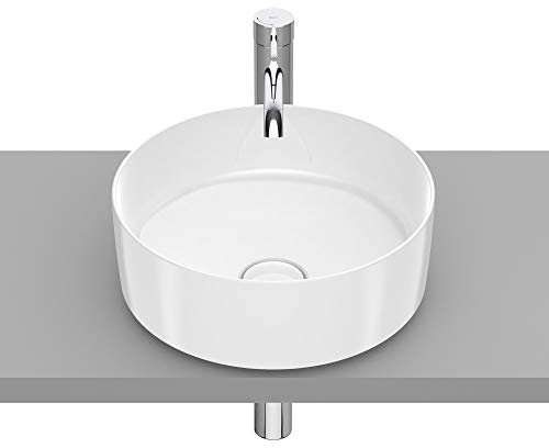 Roca,INSPIRA,ROUND - Lavabo de FINECERAMIC® de sobre encimera,Blanco,370mm x 370mm x 140mm,A327523000