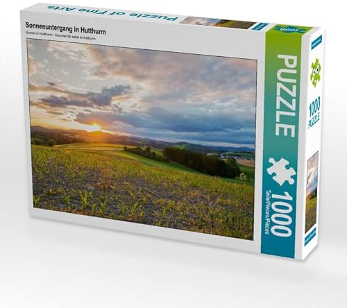 CALVENDO Puzzle Sonnenuntergang in Hutthurm | 1000 Teile Lege-Größe 64 x 48 cm Foto-Puzzle für glückliche Stunden