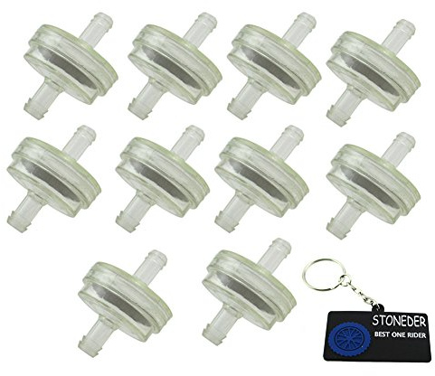 STONEDER Fuel Filter For 7-15 HP Ride-on/Tractor Engines Without Fuel Pump Lawn Mowers Tractors Boats ATV Go Karts Motorcycle BRIGGS & STRATTON 298090 298090S 4105 5018B 5018H 5018K