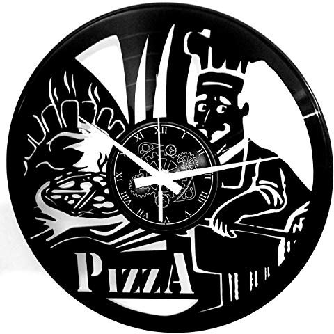 Instant Karma Clocks Vinyl Wanduhr Vintage Handgemache Schallplatten-Design Dekor Restaurant Pizza Pizzeria Kochen