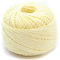 - STRICKDIRWAS - Häkelgarn aus 100% Baumwolle Baumwollgarn Baumwollfaden zum Sticken, Häkeln, Schmuck, Basteln… (creme)