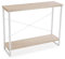 Versa Taline Schmales Möbelstück für den Eingangsbereich oder Flur, Moderner Konsolentisch, Maßnahmen (H x L x B) 80 x 30 x 100 cm, Holz und Metall, Farbe: Weiß