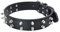 FUNAT Doppelreihiges Haustier Halsband mit Nieten, Niethalsband für mittlere und große Hunde, PU-Hundehalsband Hundekette