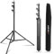 Walimex pro AIR 290 Deluxe Set 2 stativi per luci, altezza max 290 cm, cavalletto fotografico per flash con capacità di carico di 7 kg, treppiede per studi fotografici e outdoor
