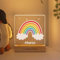 LASERO' Personalisiertes Nachtlicht Baby mit Namen - Taufe Geschenk für Kinder - Geschenk zur Geburt Mädchen Junge (Regenbogen)