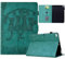 Vaitasy Funda para iPad Mini 5/4/3/2/1 7.9 Pulgadas Simpática Silueta de Gato Cuero PU con Multiángulo Folio Carcasa para iPad Mini 5th/4th/3rd/2nd/1st Verde