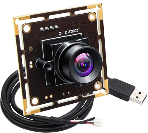 Gemstone 5MP USB Camera Module No Distortion Computer Webcam MI5100 USB2.0 UVC Webcam Industrial Lightburn Camera for Windows Linux Mac OS