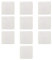 Confezione da 10 coperchi quadrati 92x92mm, 9x9cm, bianco RAL9001, per scatola di derivazione, cassetta a parete per impianto elettrico, viti in acciaio incluse, in plastica ad elevata resistenza