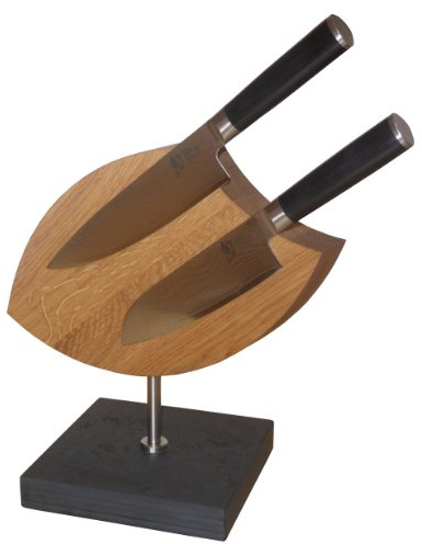 Kai Europe DM-0594 Ken Onion Messerblock, drehbar/Schiefersockel