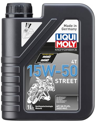 LIQUI MOLY Motorbike 4T 15W-50 Street | 1 L | Motorrad Synthesetechnologie Motoröl | Art.-Nr.: 2555