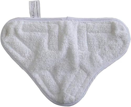 3 Pezzi Panni scopa a vapore,Detergente per Pavimenti nel Panno Bianco Riutilizzabile Lavabile nel Microfibra,Panni di ricambio triangolari in microfibra per scopa a vapore, lavabili, per pavimenti