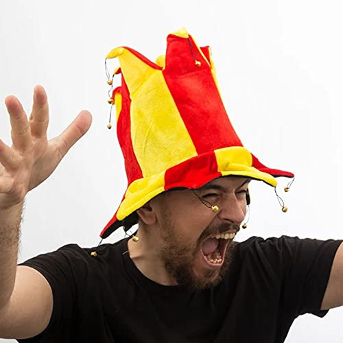 Genérico - Gorro bufón 14 puntas bandera españa