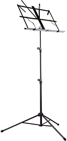 RockStand RS10010B Standard Notenständer (mit Tasche), schwarz