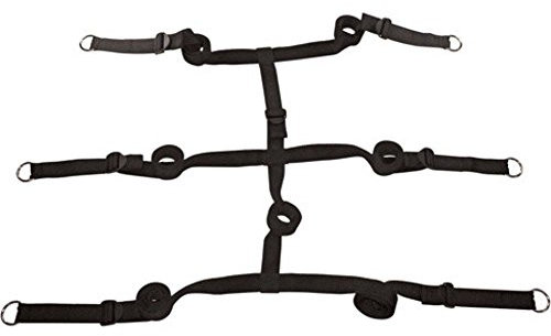 Sportsheets - Edge - Extreme Bett Bondage Gürte, Schwarz, 1 Stück