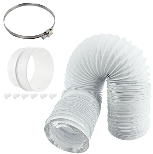 SPARES2GO Vent Hose & Extension Ring Kit for BEKO Vented Tumble Dryer (4 / 100mm Diameter)