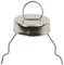 25 Silver 5mm Christmas Bauble Hangers with Caps