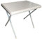 milani home BC807921 Gartentisch aus Metall und Platte aus PVC, Weiß, 51,5 x 37 x 47 cm