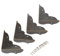 Protecteurs d'angle Protecteurs du coin Métal Déco Edge Coin Protector pour bijoux Coffre à vin Coffret cadeau Coque en bois