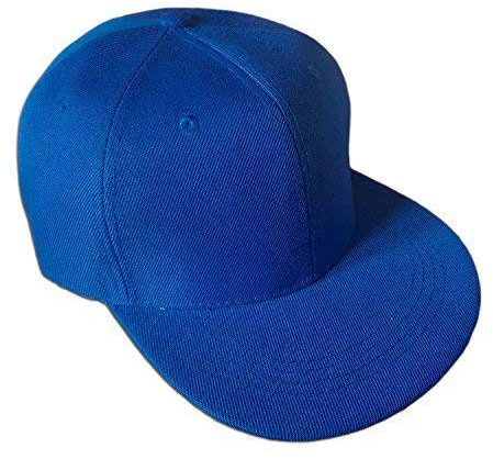 - Senza marca/Generico - Cappello Snap Back Cappellino Berretta Visiera FRONTINO Cotone Tinta Unita Blu Elettrico Royal
