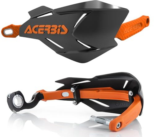 Acerbis Unisex Paramano X-factory Nero/Arancio X Factory Handschutz, Schwarz/Orange, Default EU