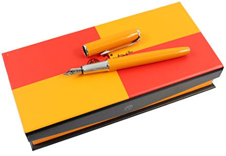 Hillento Picasso 916 erweiterte Füllfederhalter Iridium Stift mit Original-Box (orange)