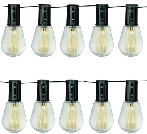 Luxform Alicante Solar-LED-Lichterkette, Schwarz