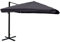 Mendler Gastronomie-Ampelschirm HWC-A96, 3,5x3,5m (Ø4,95m) Polyester/Alu 25kg Flap - anthrazit