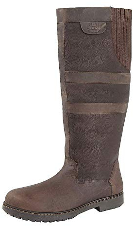 Woodland Ladies Country Style Waterproof, Breathable Waxy Brown Leather Boots (UK 5)