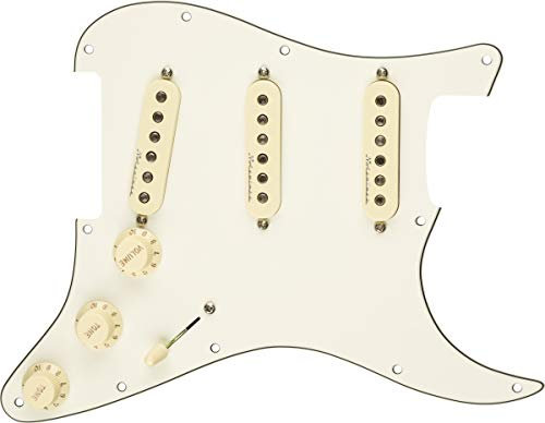 Fender Strat Pickguard, vorverkabelt, Custom Shop Texas Special SSS, Schildkrötenpanzer, 11 Löcher, PG