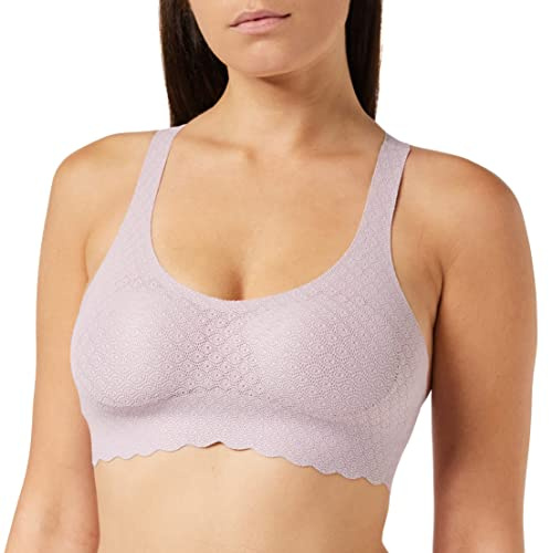 Sloggi Women's Zero Feel Lace Top Bustier, Lilac Orchid, S UK